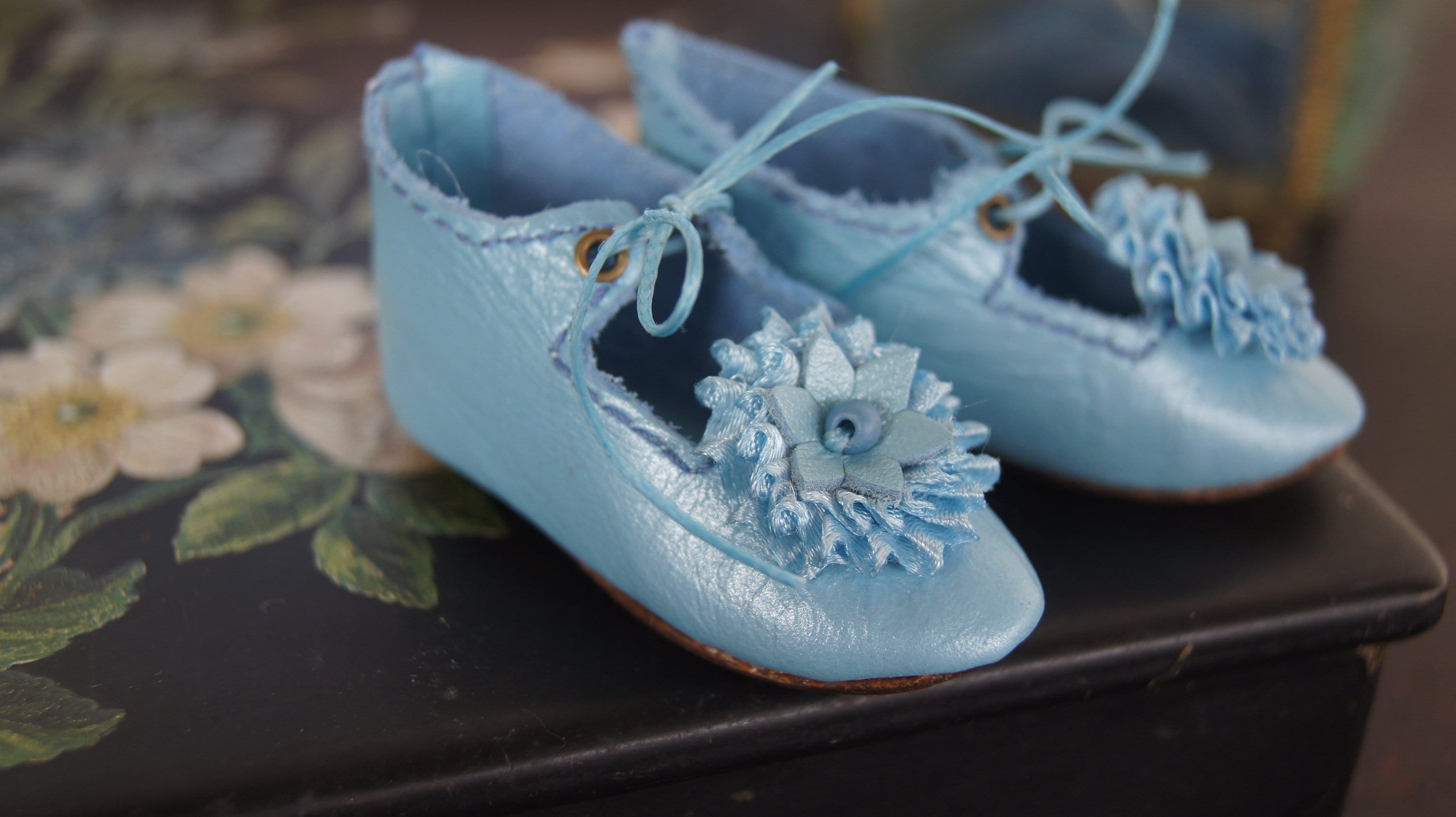 Doll shoes Blue Star for antique FASHION doll Etsy