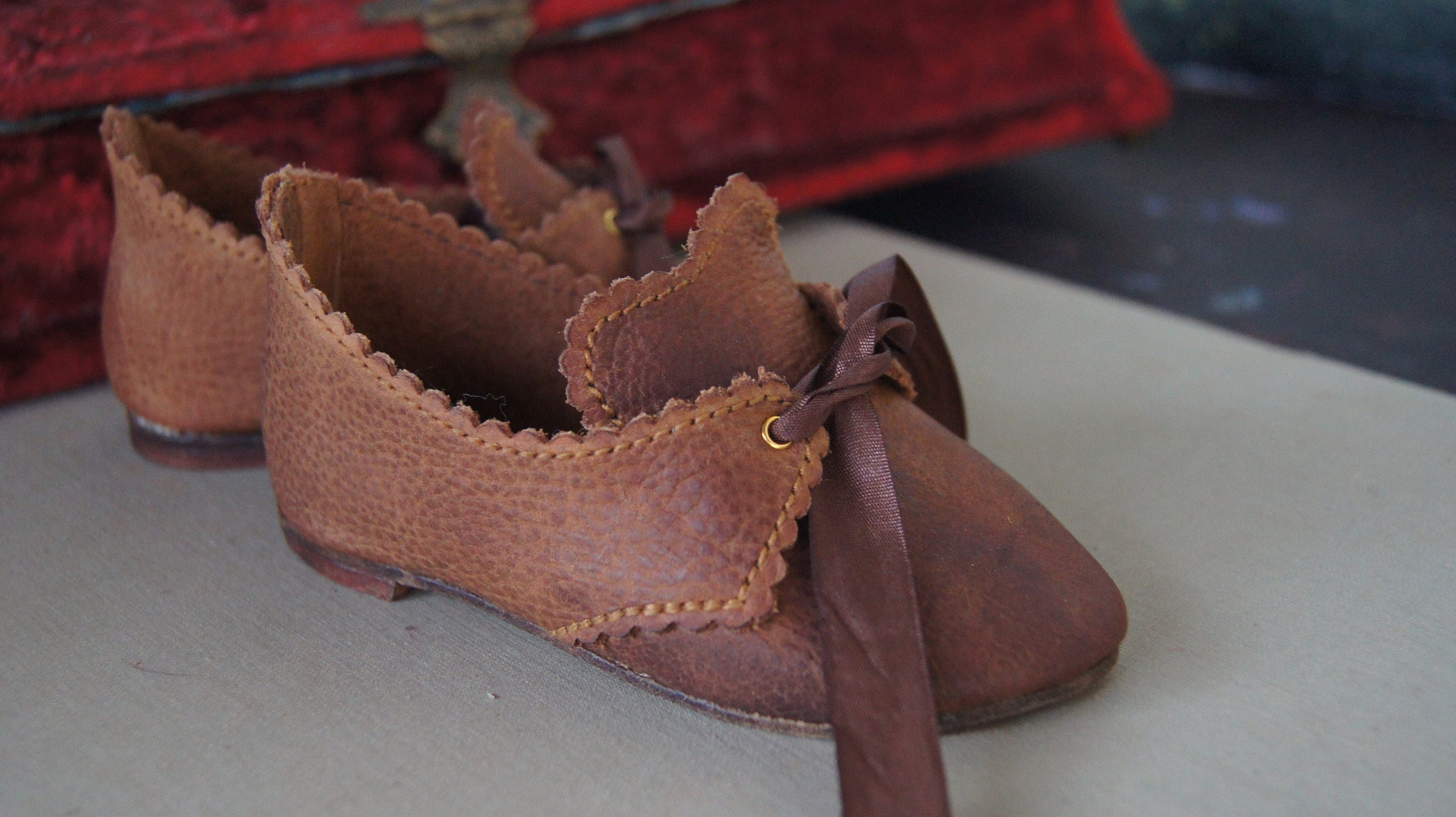 Beautiful Leather Shoes old Lady for Big Antique Etsy