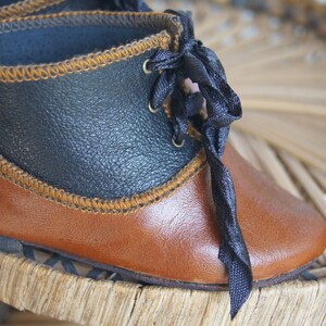 Doll shoes &quot;Oxford 2&quot; for antique doll 100mm(3.93inch)