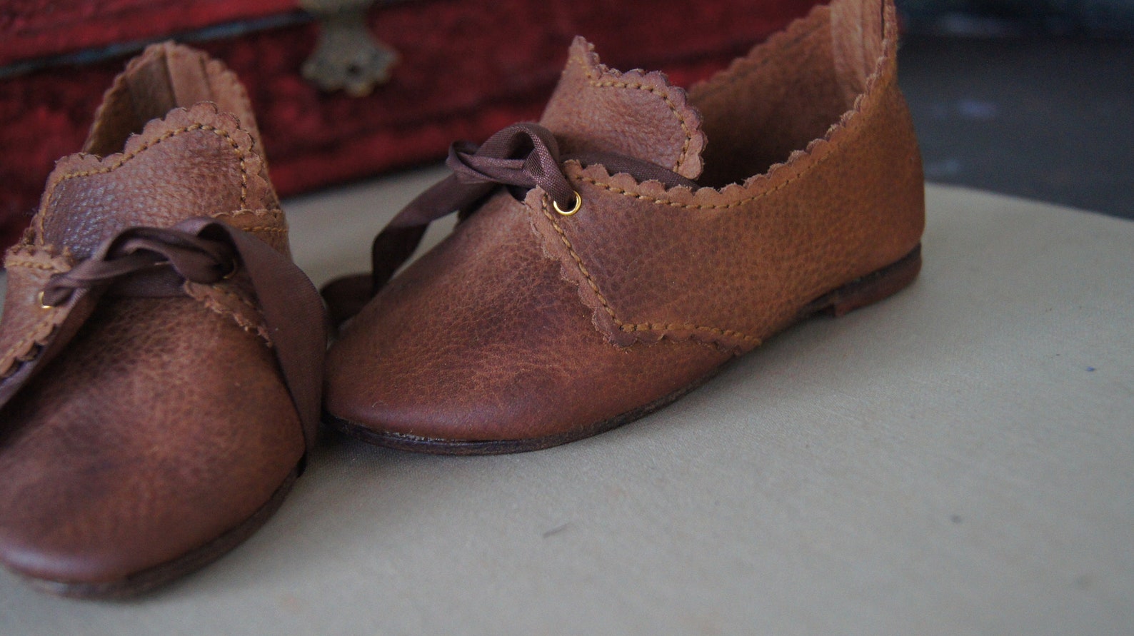 Beautiful Leather Shoes old Lady for Big Antique Etsy