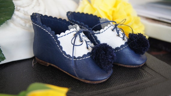 Doll schoenen Zeeman voor antieke pop 3.07inch 78mm Etsy Nederland