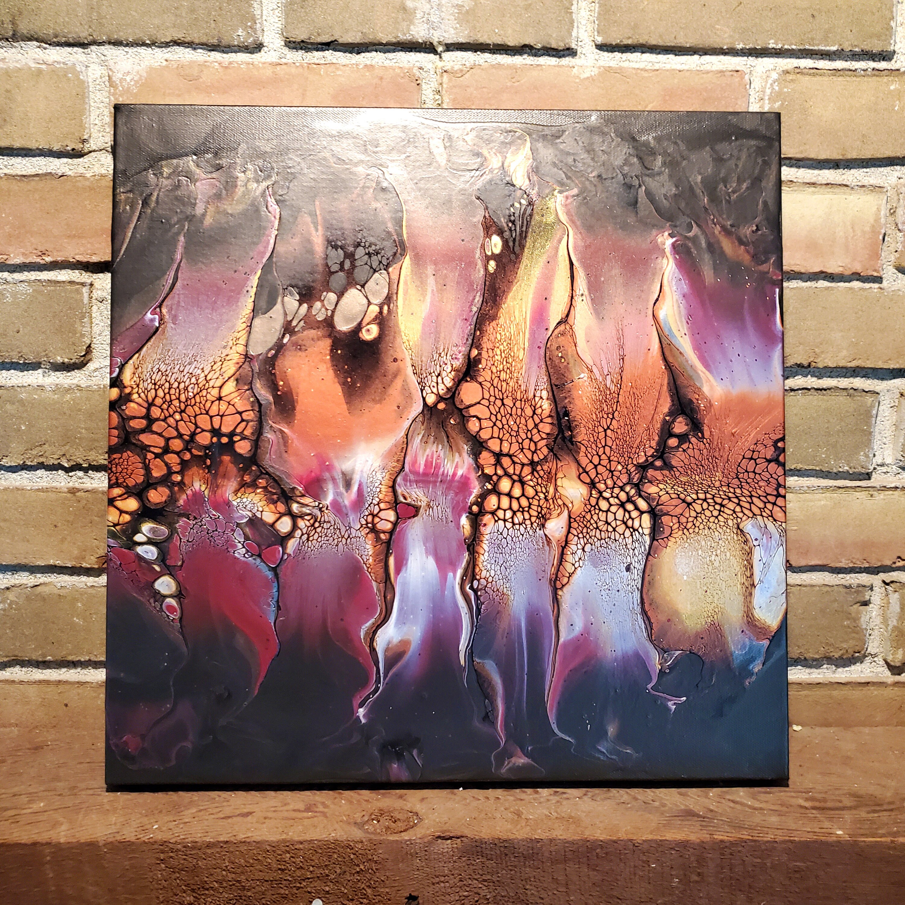 Harmony House Original Art Acrylic Pour Combo Style Painting Etsy