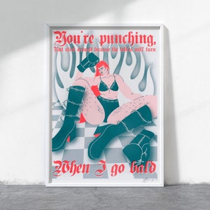 Risographe de perforation - Art LGBT - A4 - impression d'art haute qualité en risographe - 250 g recyclé, naturel, non couché, carte épaisse