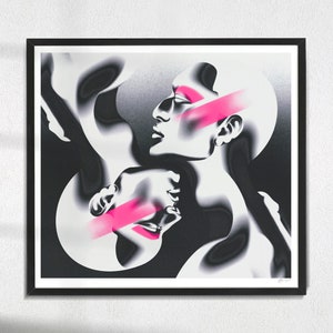 Blush - Valentijnscadeau - LGBT-kunst - A3 - digitale kunstafdruk van hoge kwaliteit - 190 gsm gerecycleerd, natuurlijk, ongecoat, dik karton - 297 x 325 mm