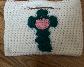 Crochet Purse with Cross