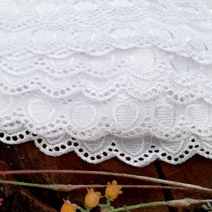MADEIRA 20 mm wide lace border cotton border decorative ribbon decoration white cotton lace decorative ribbon decoration lace lace crochet lace cotton