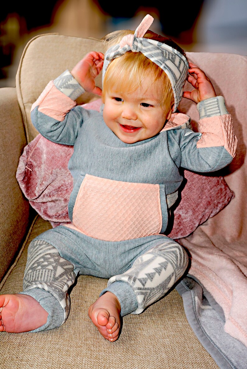 LTL Rogues designer childrenswear cute jesrey sweatshirt joggers hoody trendy unique matching outfit custom made comfy kids clothing peach