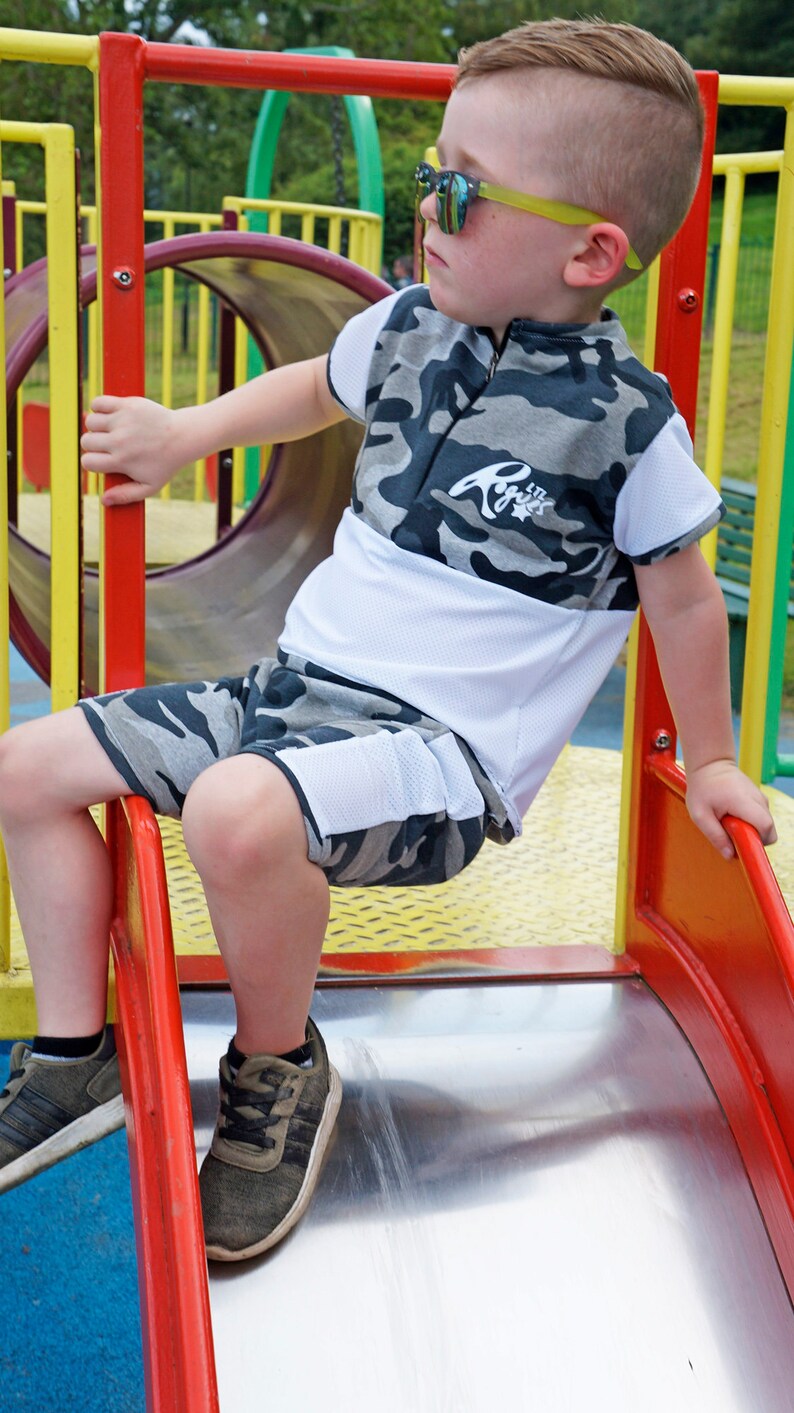 LTL Rogues designer childrenswear contrast sweatshirt camo shorts tee boys trendy unique matching outfit custom made comfy kids clothing