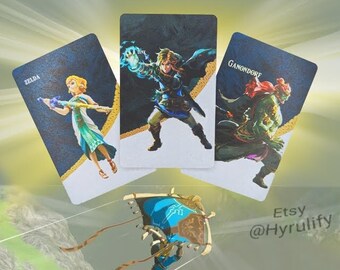 Amiibo Cards 3x The Legend of Zelda Tears of the Kingdom Set - breath wild link ganondorf ganon gerudo king nfc figure totk botw all new