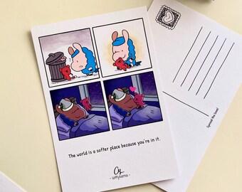 Teddybeer - Loffyllama-briefkaart