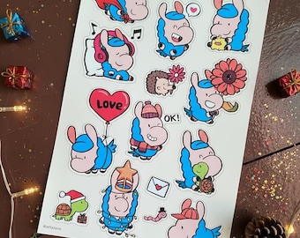Loffyllama-stickervel: A5-vinylstickers | Tijdschriften, laptops, cadeaus | Loffy-stickers eerste editie