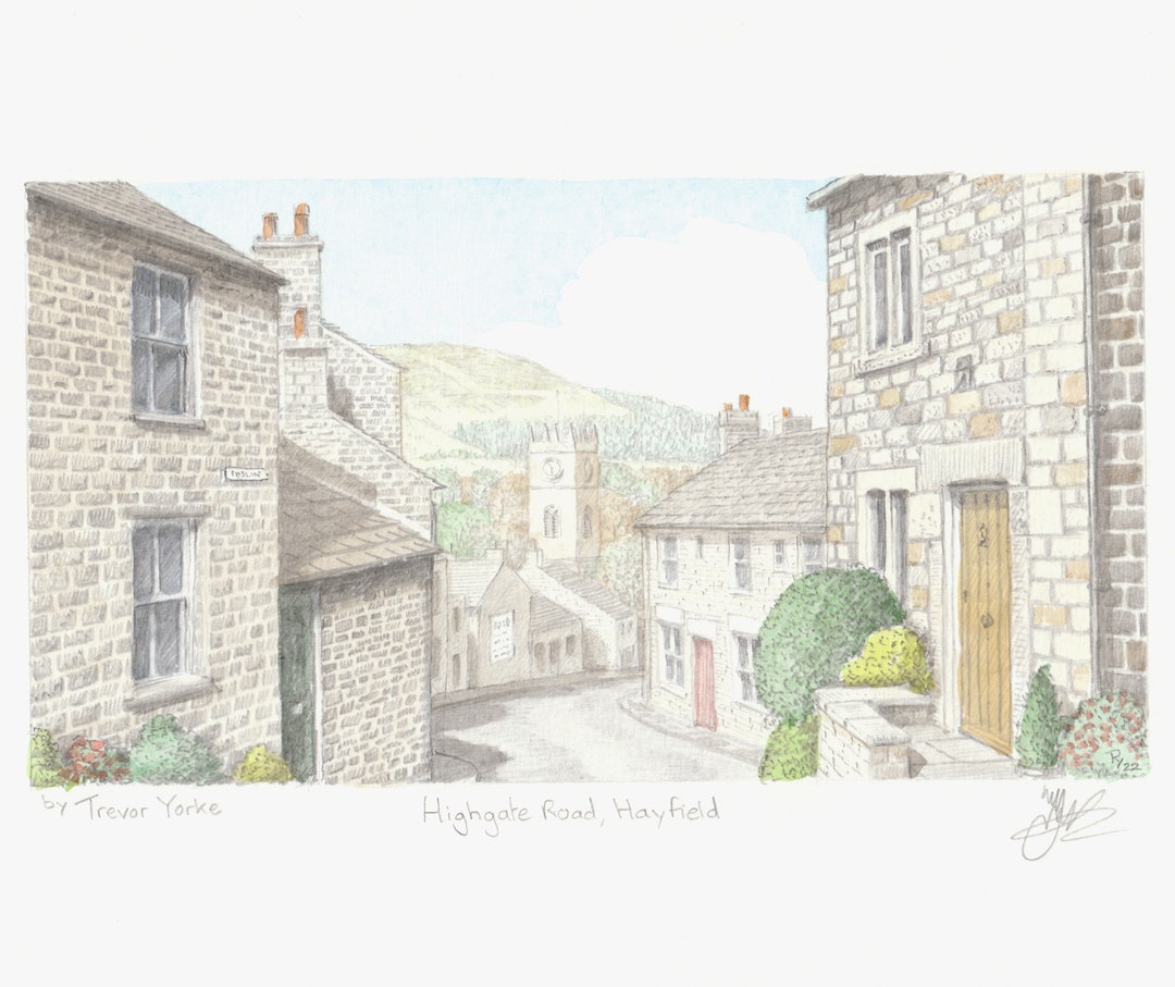 Highgate Road Hayfield Peak District Derbyshire England. Etsy