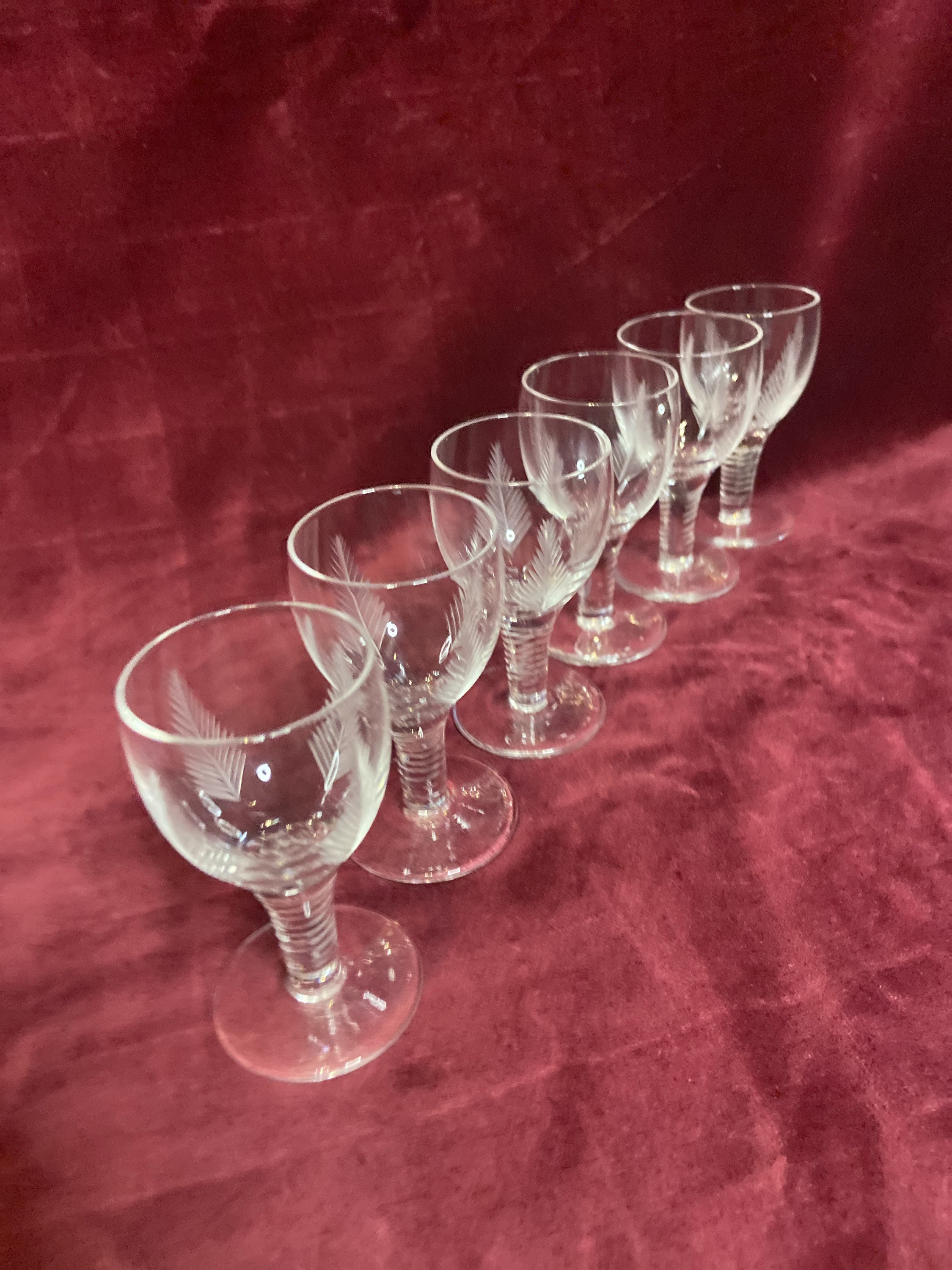 Vintage shot glassesset of 6 Vodka glasses with engraver Etsy