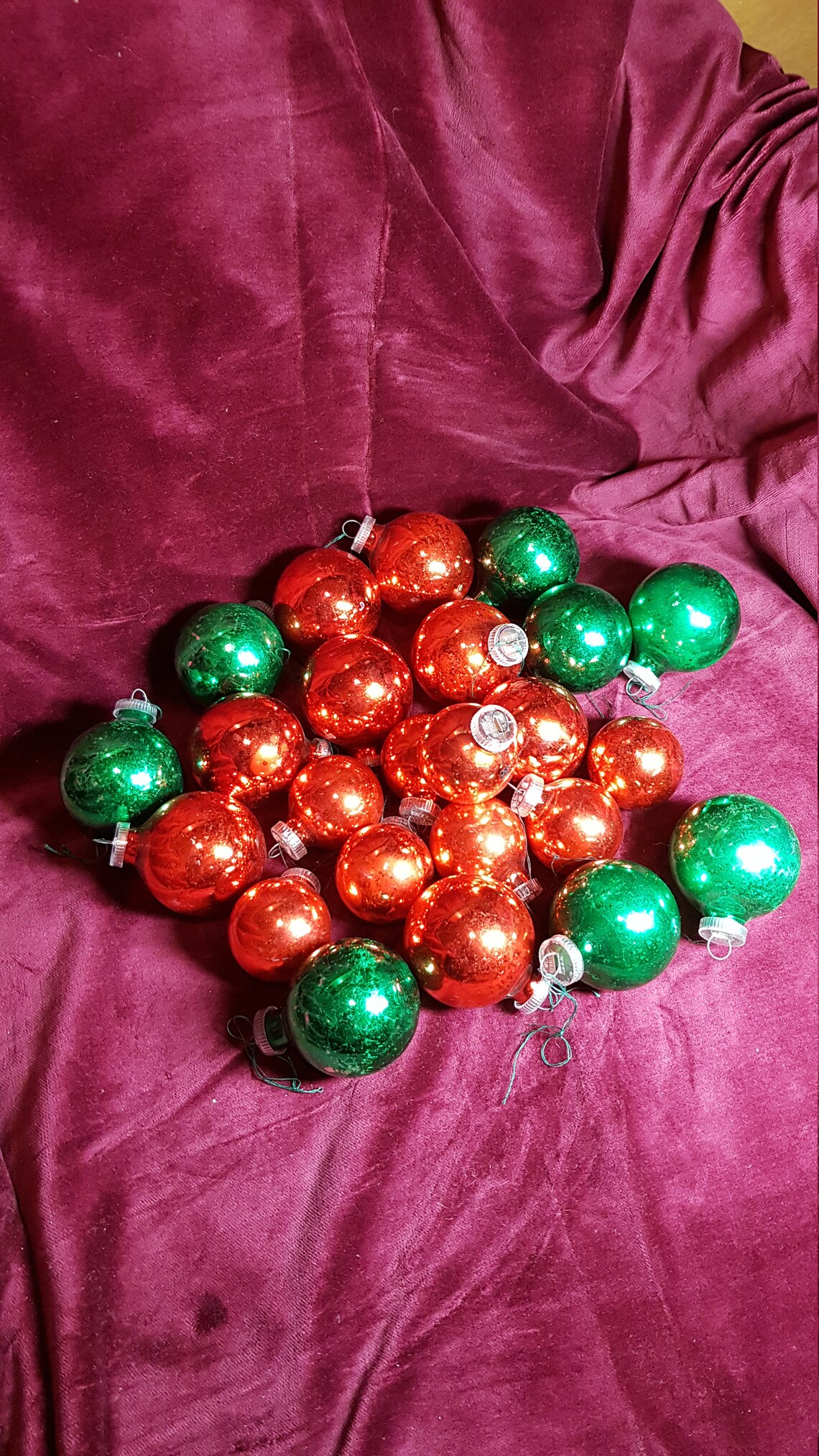 Vintage German Set of 24 Christmas Baubles Christmas Tree Etsy UK