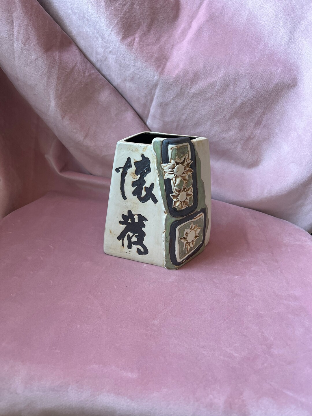 Vintage Tenmoku Pottery Vase.malaysia Handicraft 1996s. - Etsy Finland