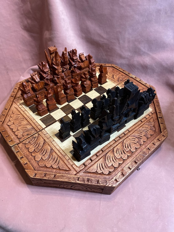 Unique Vintage Chess Set