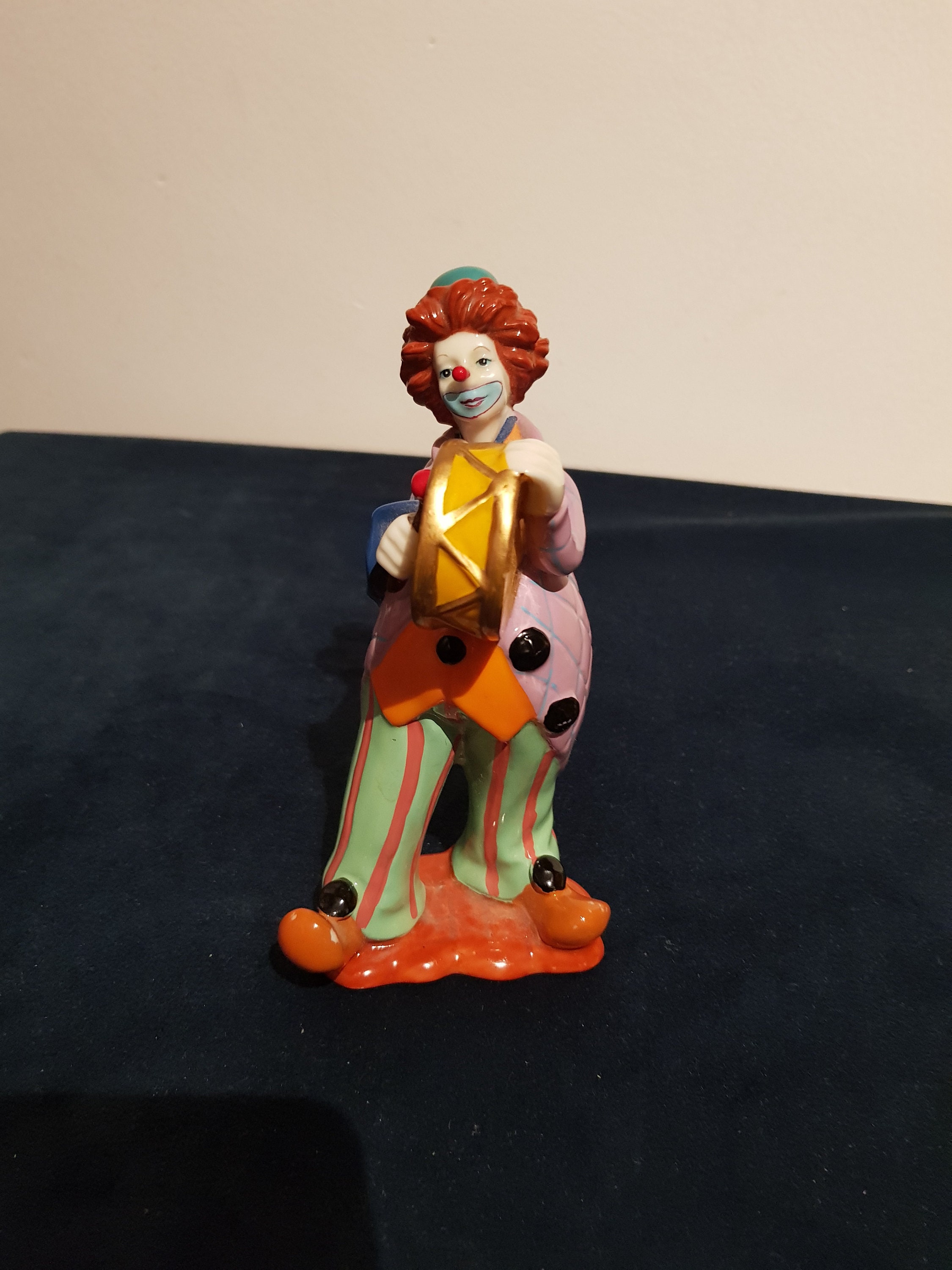 Ceramics Circus Clown With Drum. Etsy UK
