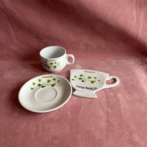 Vintage Irland tekopp och fat.