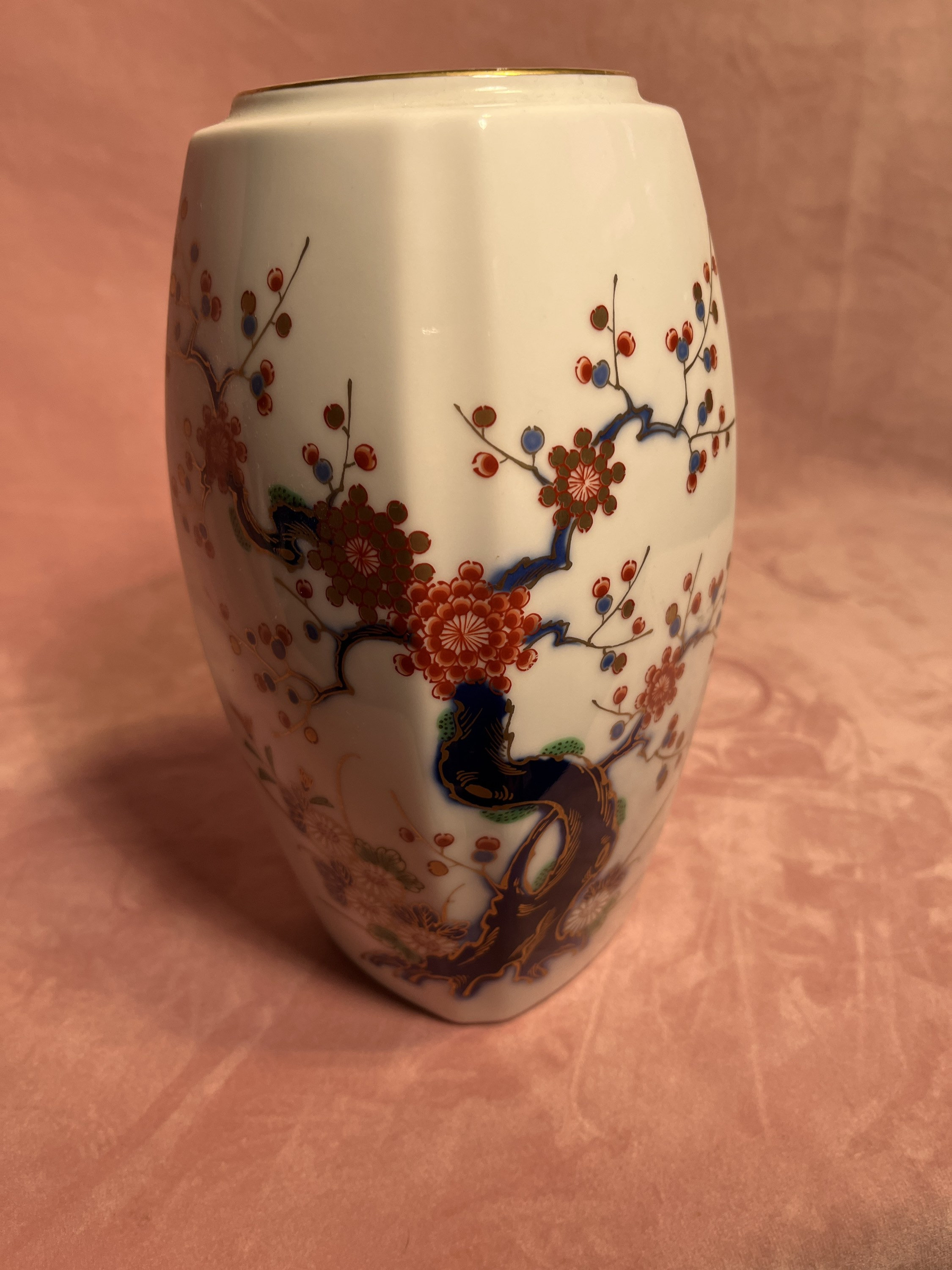 Vintage Japanese 1950s Fukagawa Trademark Square Vase. - Etsy Norway