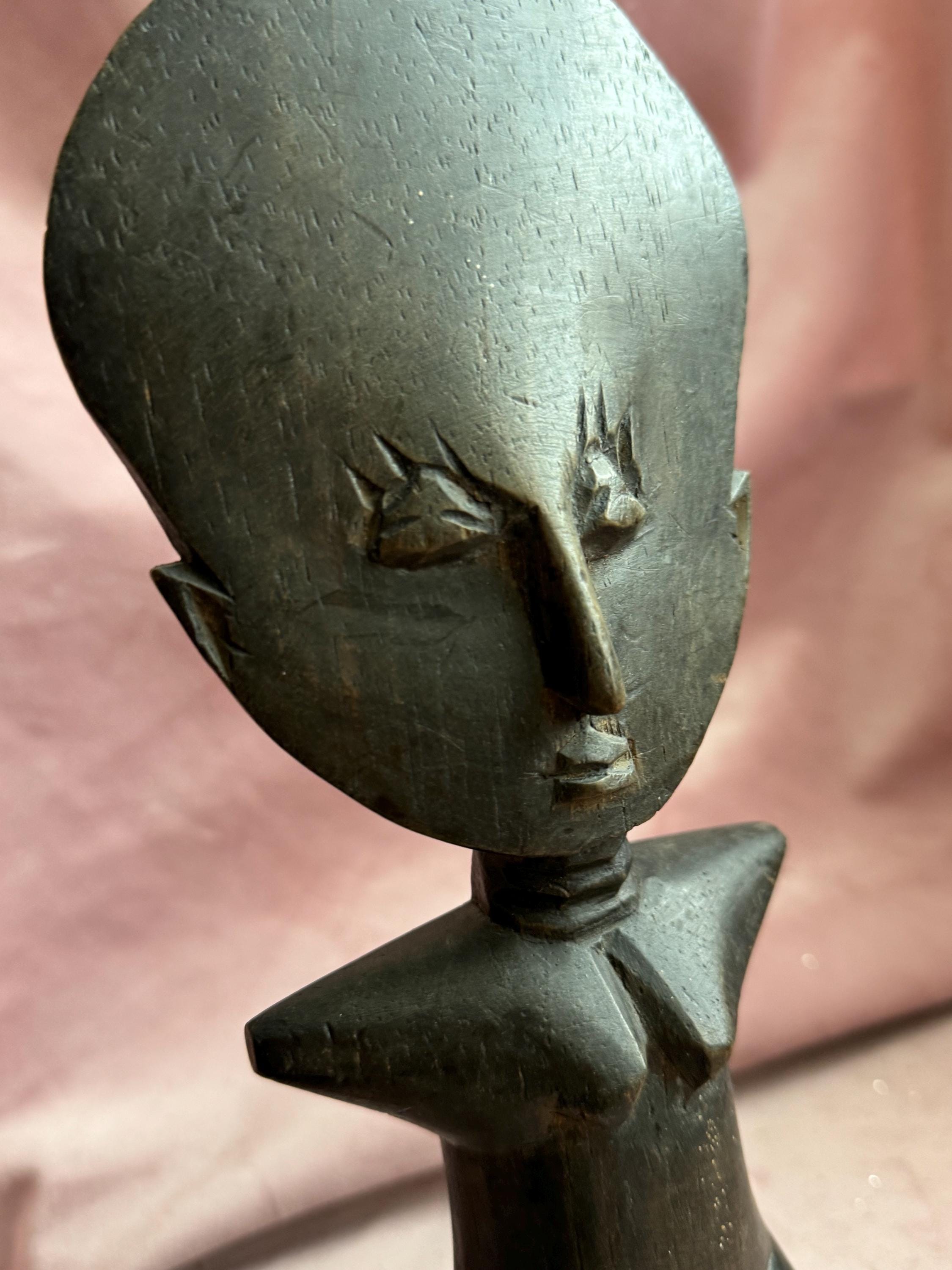 Vintage Fertility Doll, Akuaba, African Doll, African Decor 
