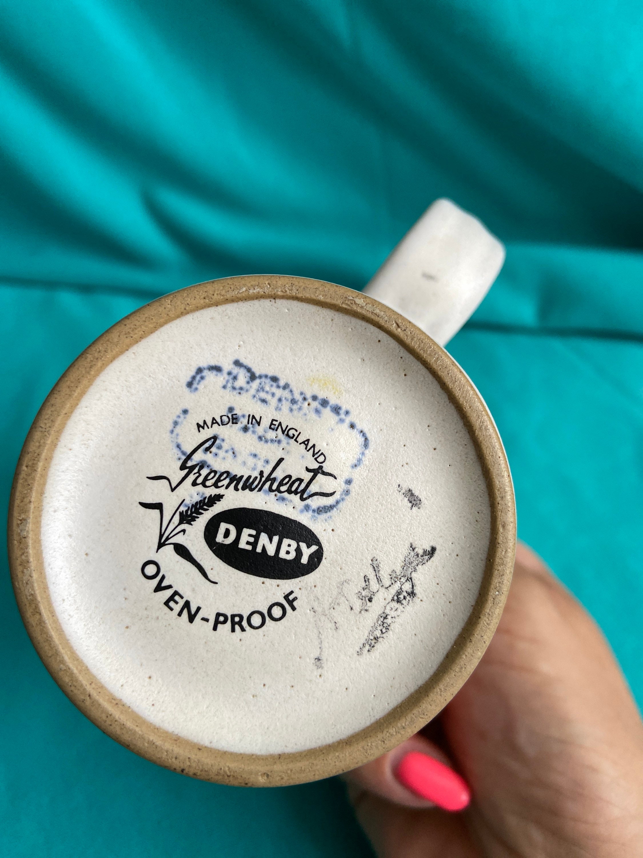 Beautiful mug made in England.Large coffee mug cream colour Etsy