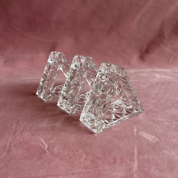 Crystal Napkin Rings - Etsy