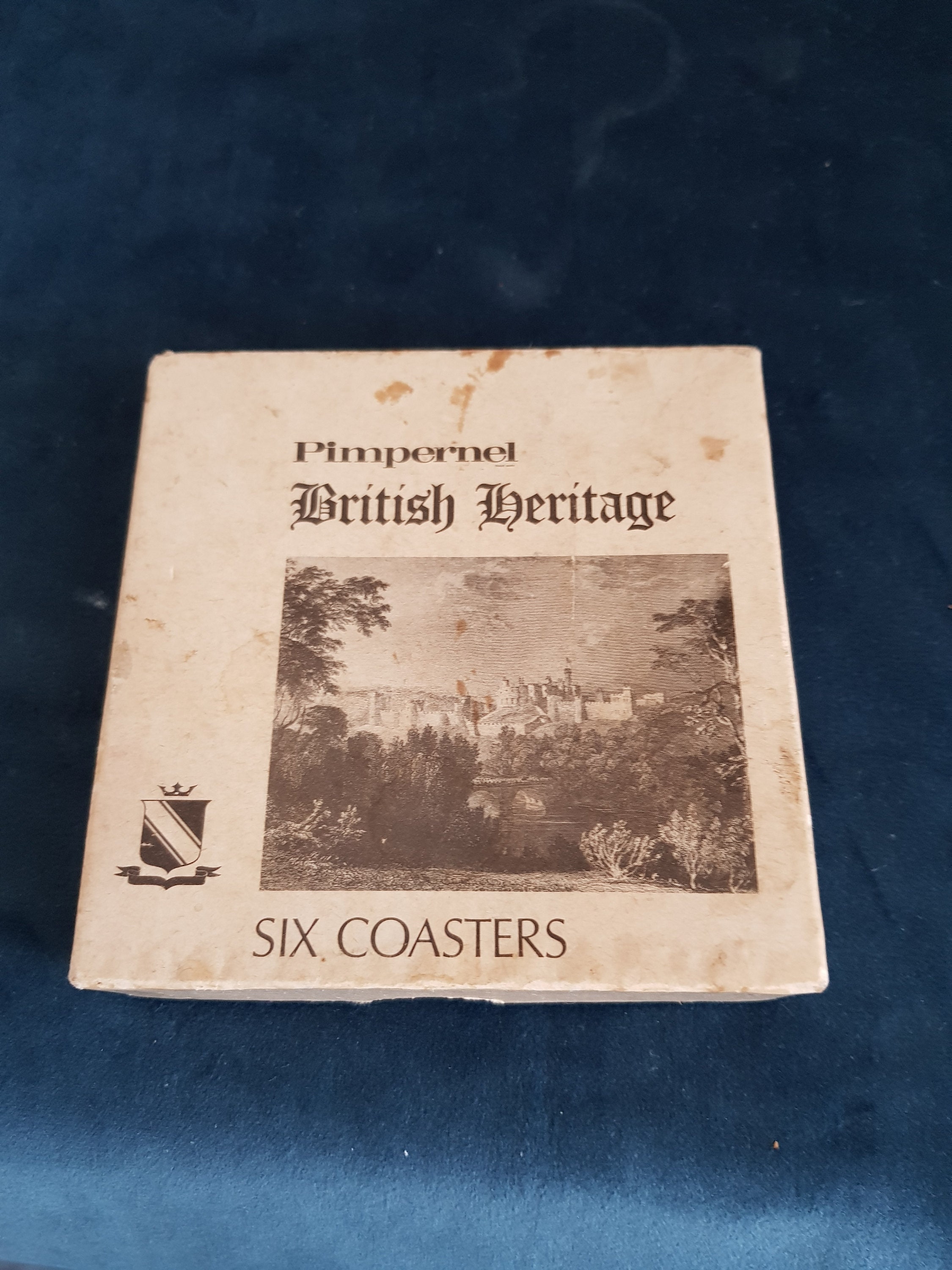 Vintage Coasters Set of 6.traditional Cork Placemats .british Heritage ...
