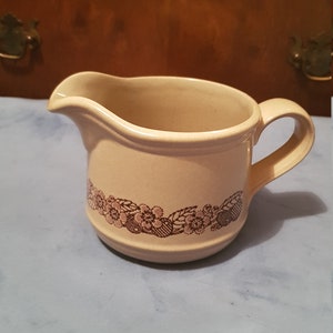 Vintage Beautiful stoneware small milk jug.
