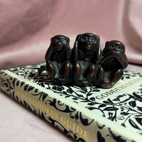 Vintage set of 3 Wise Monkeys.