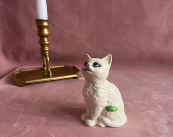 ヴィンテージ ロイヤル ドルトン ホワイト キャット フィギュア