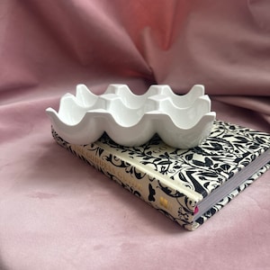 Beautiful Egg Plates,ceramic egg carton with Scottish thistle.