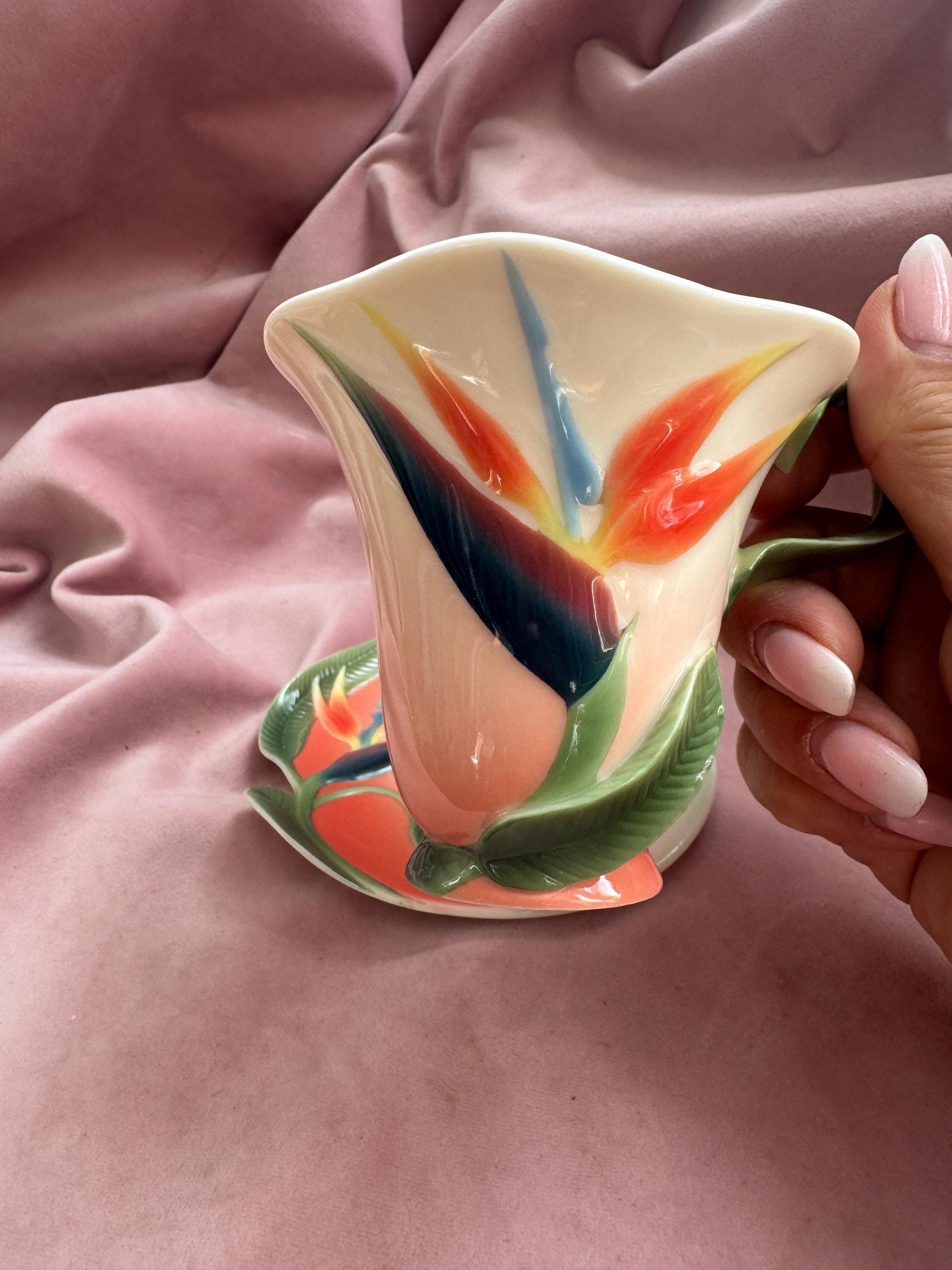 【きな粉】Franz 置物 Vintage Franz Cup and Saucer FZ00031 - Etsy