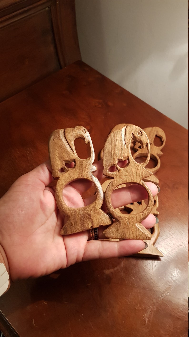 Vintage African Elephant Napkin Rings Set of 6 Etsy