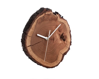 wood clock etsy