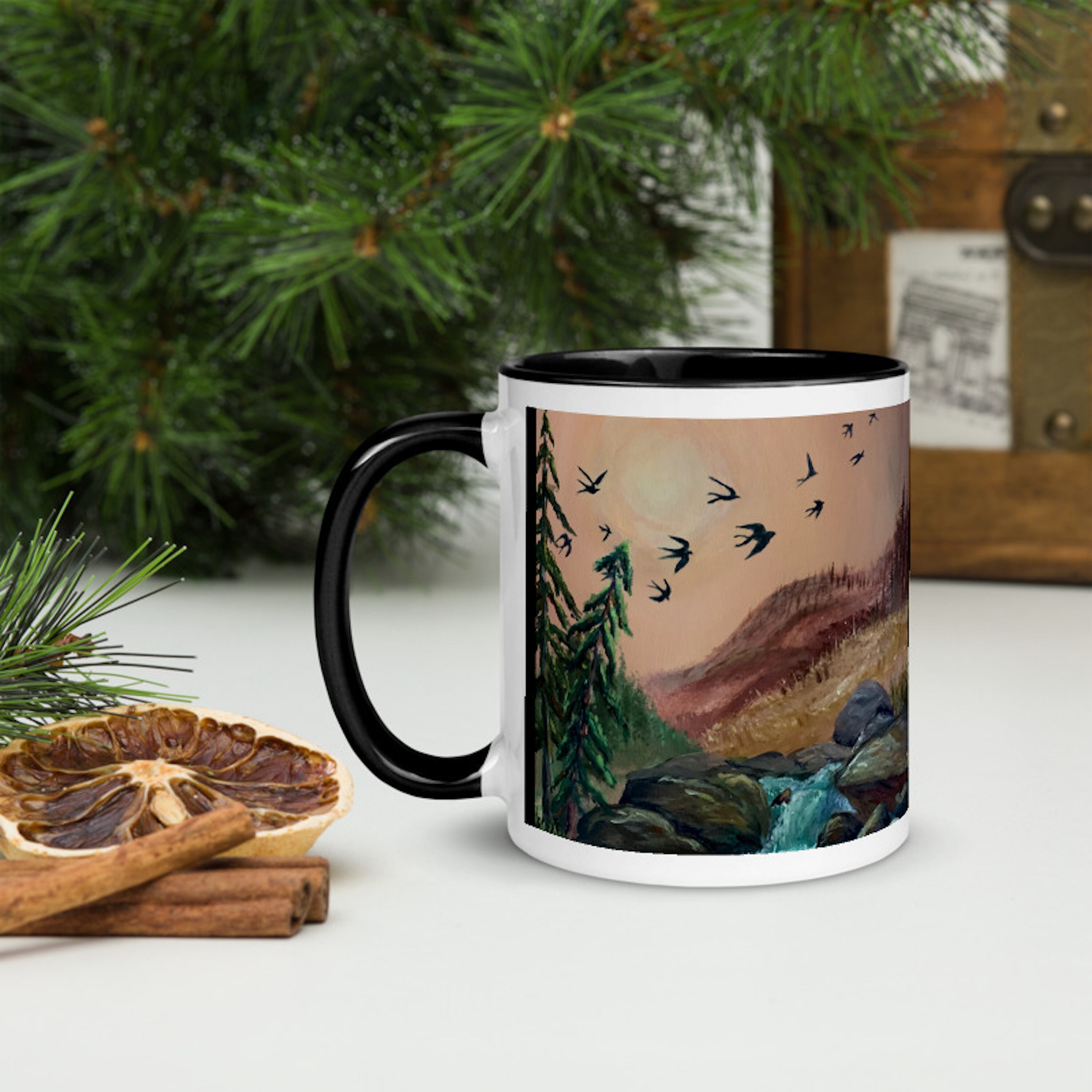 Personalized Art Mug Nature mug Custom friend mug Nature Etsy