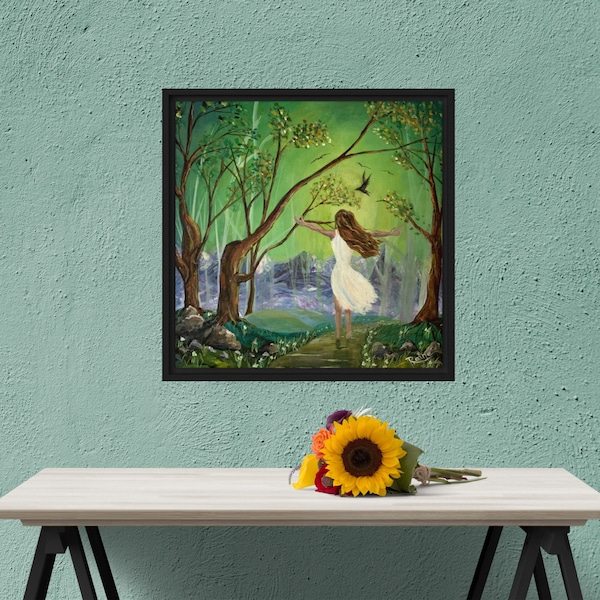 mother nature artful landscape, naturally gifted, nature loving, lovingly gifted, originality art, artful landscape painting, trees wallart