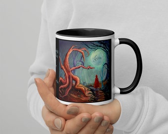 Personalized fairytale mug gift, Halloween spooky cup, Custom mug for Halloween lover, Coffee lover gift