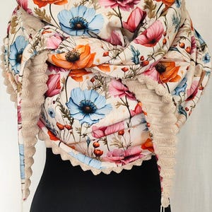 Cheche/Triangular scarf/Stole/Foulard/