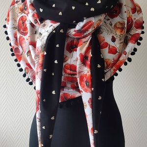 Scarf/Reversible shawl/Scarf/scarf/stole image 1