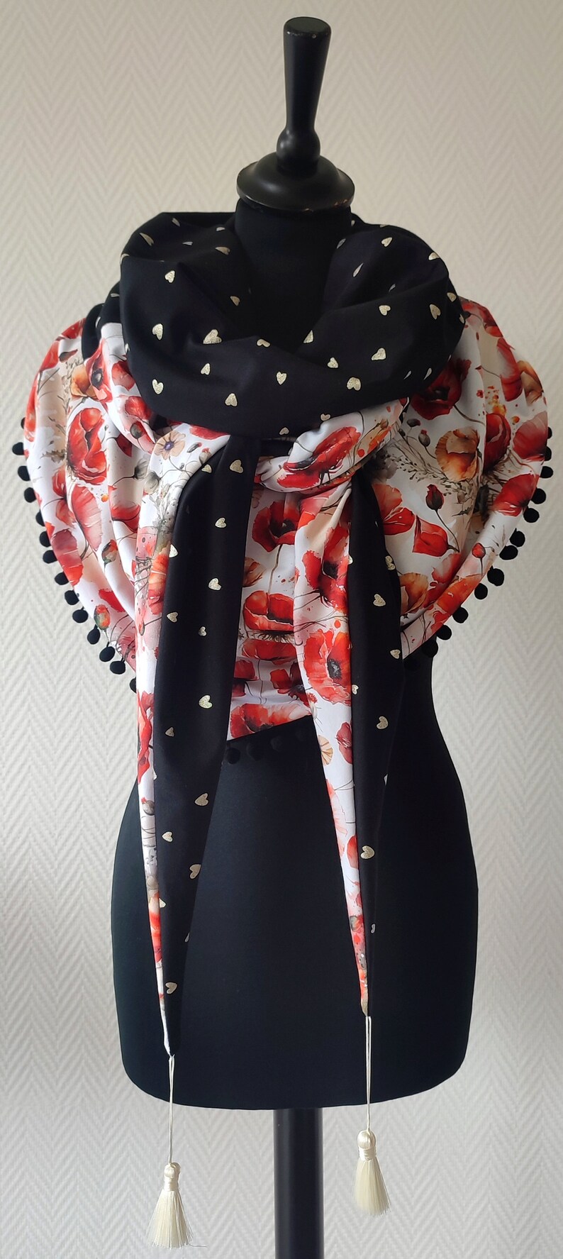 Scarf/Reversible shawl/Scarf/scarf/stole image 1