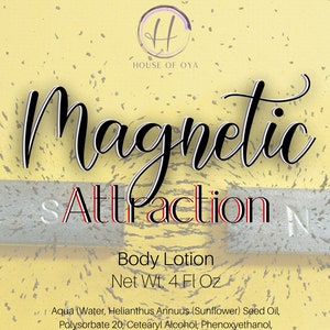 Attraction Lotion, Body Butter, Magnetism,  Attract a Lover, Attracts Money, 8 oz