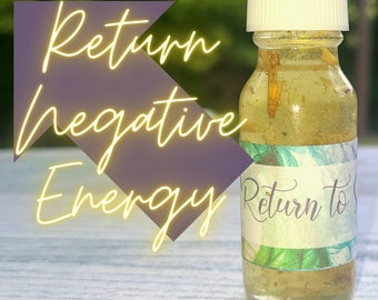 Return to Sender, Spell Oil, Reversal Conjure oils, Back to Sender, Made with Reverse Herbs