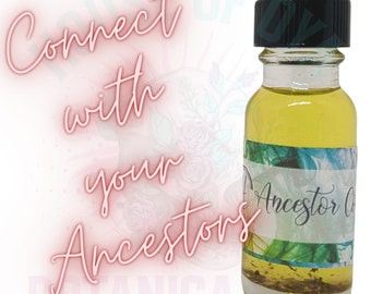 Ancestor oil, Hoodoo Conjure Oils, Ancestors Ritual- enhancing and opening the connection