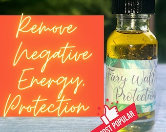 Protection Oil, Fiery Wall Of Protection Conjure oil Advanced Magic, Magickal, Witch Spells, Essential Magic, Spell Oils