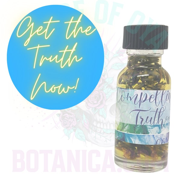 Truth Serum, Spell to Expose the Liars, Hoodoo Formula. Magickal Oils, Witch Spells, Essential Magic