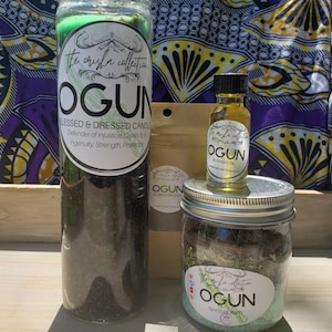 The Orisha Collection- The Complete Set for Ogun Ritual Spell Magick Oil