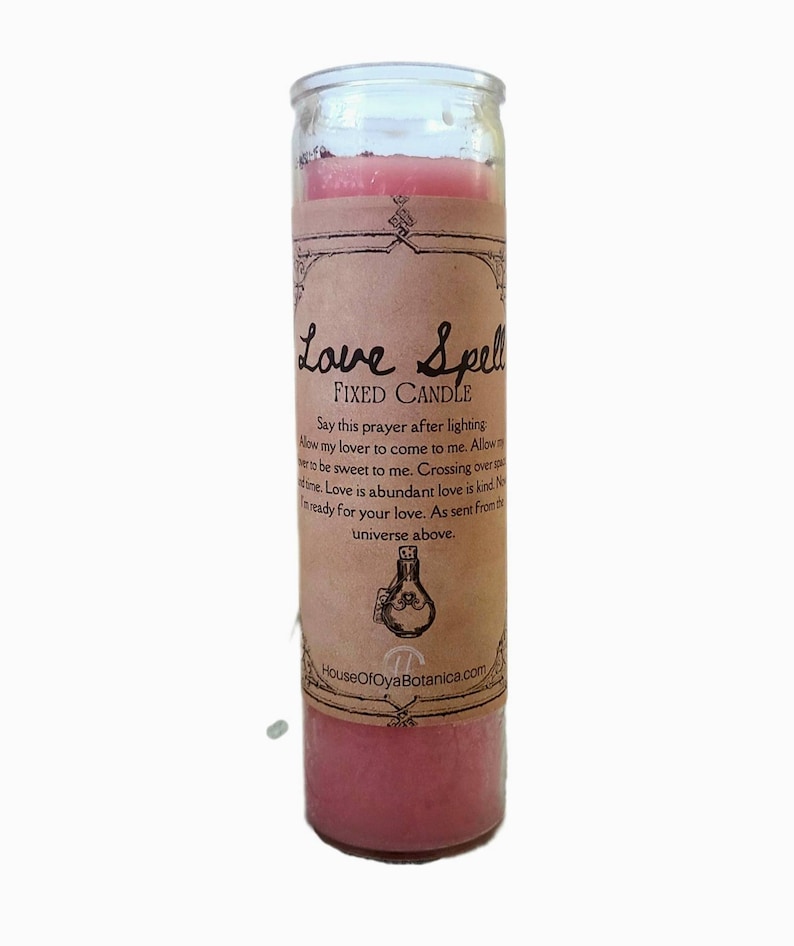 Love Spell Candle, Fixed Candles, Dressed with Herbs, Romance Spells, Find a Soulmate image 1