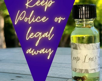 Keep Law Away Conjure Oil Magic, Magickal Oil, Witch Spells, Essential Oil Magic, Spell Oil Ritual Spell Magick Oil