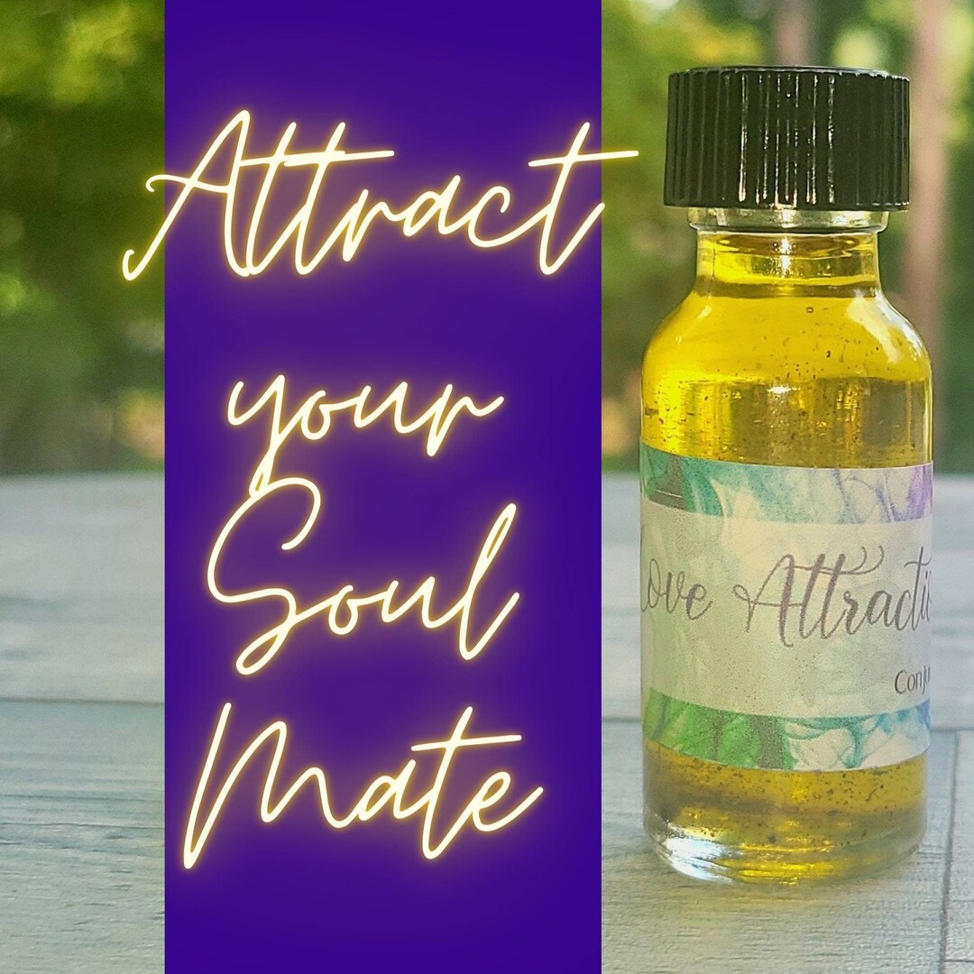 Attraction Oil for Soulmate and Connection, Witchcraft Magic, Spell Oil