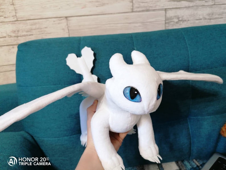 24 light fury plush toy dragon art doll How to train | Etsy